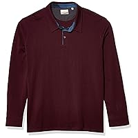 Hickey Freeman Men's Long Sleeve Cotton Polo Shirt