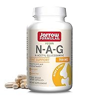 Jarrow Formulas N-A-G 700 mg, N-Acetyl Glucosamine, Acetylated Form of Glucosamine for Bone and Joint Support, 120 Veggie Capsules, Up to 120 Servings