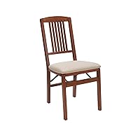 Stakmore Simple Mission Folding Chair Finish, Set of 2, Wood, Cherry