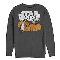 STAR WARS Men's The Last Jedi Happy Halloween Porg Logo Sweatshirt