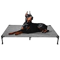 Veehoo Cooling Elevated Dog Bed, Portable Raised Pet Cot with Washable & Breathable Mesh, No-Slip Feet Durable Dog Cots Bed for Indoor & Outdoor Use, XX-Large, CWC1803-XXL