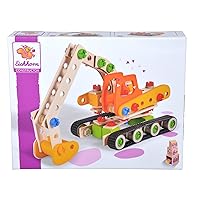 100039096 4 Model variants: Caterpillar Excavator, Cargo Hatchback, Snow Quad 170 Pieces, FSC 100%, Beech Wood, Plastic, BSK, 6J+ Made in Germany, Colourful