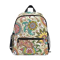 My Daily Kids Backpack Paisley And Flowers Floral Nursery Bags for Preschool Children