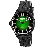 U-Boat Darkmoon 9503 Mens Analog Swiss Quartz Watch with Silicone Bracelet 9503