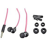 Veho VEP-003-360Z1-P 360 Stereo Noise Isolating Earphones with Flex 'Anti' Tangle Cord System, Pink