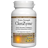 Natural Factors, ClenZyme, Extra Strength Yeast Balance Formula, 90 Capsules