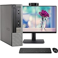 Dell OptiPlex 790 USFF Desktop PC, Intel Core i5 2.5GHz, 8GB RAM, 250GB Hard Drive, WiFi, Bluetooth, 1080p Webcam, Wireless Keyboard & Mouse, 22 Inch Monitor, Windows 10 Home