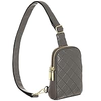 NEICOA Small Sling Bag for Women Trendy Crossbody Fanny Packs Faux Leather Chest Purse for Women