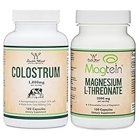 Colostrum Supplement (120 Capsules) and Magnesium L-Threonate (100 Capsules)