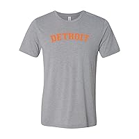 Detroit Orange - Michigan Baseball Motown Canvas Triblend T Shirt