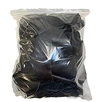 Full Grain Leather Scraps and Remnants: Sold by The Pound (Black, 1 LB)