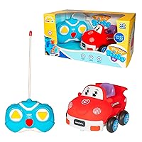 MUKIKIM My Little Ride - Carmen The Car. Your Child's First Remote Control Car. Safe & Durable for Ages 2+ Toddlers/Young Kids. Cartoon RC Car with Soft Shell & Crash-Resistant Design…