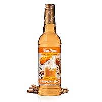 Jordan's Skinny Syrups Sugar Free Coffee Syrup, Pumpkin Spice Flavor Drink Mix, Zero Calorie Flavoring for Chai Latte, Protein Shake, Food & More, Gluten Free, Keto Friendly, 25.4 Fl Oz, 1 Pack