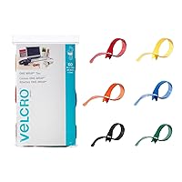 VELCRO Brand ONE-WRAP Cable Ties | 60Pk | 8 x 1/2