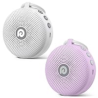 Dreamegg D11MAX White Bundle With D11MAX Purple - Portable White Noise Sound Machine for Baby Adult, Features Powerful Battery, 21 Soothing Sound for Office, Sleeping, Home, Travel, Baby Registry Gift