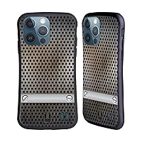 Head Case Designs Metal Sheet Industrial Textures Hybrid Case Compatible with Apple iPhone 13 Pro