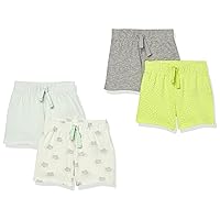 Amazon Essentials Unisex Babies' Cotton Pull-On Shorts, Multipacks