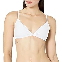 Body Glove Women's Standard Smoothies Evelyn Solid Fixed Triangle Bikini Top Swimsuit with Adjustable 2-Way Back Detail