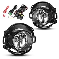 AUTOSAVER88 Fog Lights Compatible with 2005 2006 2007 2008 2009 2010 2011 2012 2013 2014 2015 Xterra & 2010-2019 Frontier Fog Lamps, with H11 12V 55W Bulbs,Wiring Harness and Switch