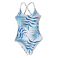 Chance Loves Juniors Girls/Women's One Piece Padded Swimsuit for Tweens & Teens