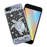 Turtle Jewelry Style Slim Soft Design Shockproof Transparent Cases Protect Screen Phone Case Cover for Men Women Compatible with iPhone Compatible with iPhone 7/8 / SE 2020