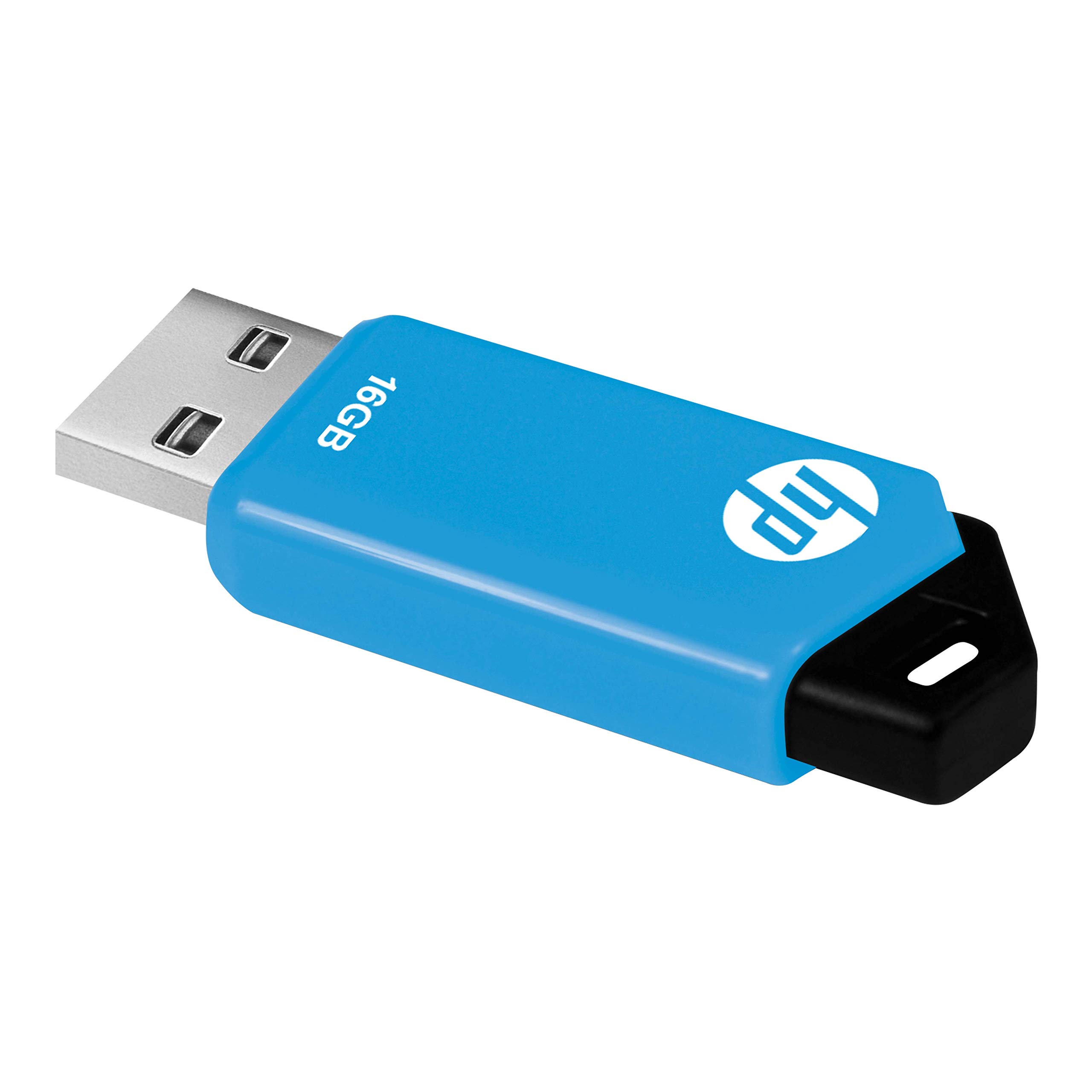 HP 16GB v150w USB 2.0 Flash Drive, Blue