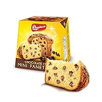 Mini Panettone with Chocolate Chips, Moist & Fresh, Traditional Italian Recipe, Italian Traditional Holiday Cake 2.8oz (Pack of 1)