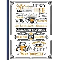 Composition Notebook: Advice from a Honey Bee Notebook and Journal Japan Anime School Supplies 8.5 x 11 in 110 pages