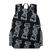 It's My DNA Casual Backpack Travel Hiking Laptop Business Bag for Men Women Work Camping Gym