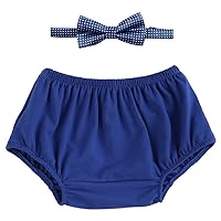 IMEKIS Baby Boys Cake Smash Outfit 1st Birthday Party Diaper Cover Bloomers Shorts Bowtie Set for One Year Old Photo Shoot
