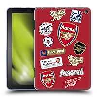 Head Case Designs Officially Licensed Arsenal FC Collage Logos Soft Gel Case Compatible with Fire HD 8/Fire HD 8 Plus 2020