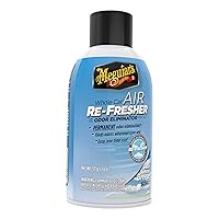 Meguiar's Whole Car Air Refresher, Odor Eliminator Spray Eliminates Strong Vehicle Odors, Summer Breeze – 2 Oz Spray Bottle, Black