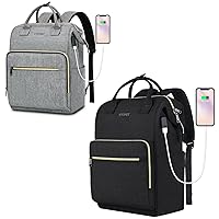 Ytonet 17 inch Laptop Backpack Women, Large Travel Carry on Bag for College with USB Charging Port, RFID Flight Anti-Theft Backpack Purse Water Resistant Lightweigt Bags for Office/Teacher/Work
