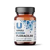 UMZU Floracil50 - 50 Billion CFU - Support Gut Health, Immune System & Digestion - With Lactobacillus reuteri, Lactobacillus rhamnosus & Bifidobacterium - 30 Day Supply - 30 Capsules