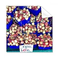 Fresh Fruits Cherry Picture Photography Cleaning Cloth Phone Screen Glasses Cleaner 5pcs