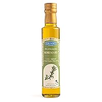 Giusto Sapore Rosemary Infused Italian Extra Virgin Olive Oil, Cold Pressed, Imported from Italy - 8.5oz
