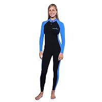 EcoStinger® Women Full Body UV Swimsuit Stinger Suit Dive Skin Chlorine Resistant UPF50+ Black Blue
