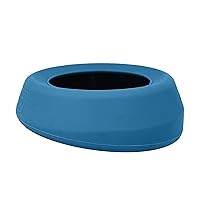 Kurgo No Spill Pet Bowl, Portable No,Mess Water Bowl for Dogs, Splash Less for Car Travel, Mess Free, Dog Travel Accessories, Splash Free Wander, Blue and Red, 24 oz