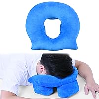Face Down Pillow for Sleeping - Face Down Pillow After Eye Surgery, BBL Pillow After Surgery for Butt to Sleep, Prone Cushion, Home Massage Pillow, Vitrectomy Retinal Recovery Equipment, Blue