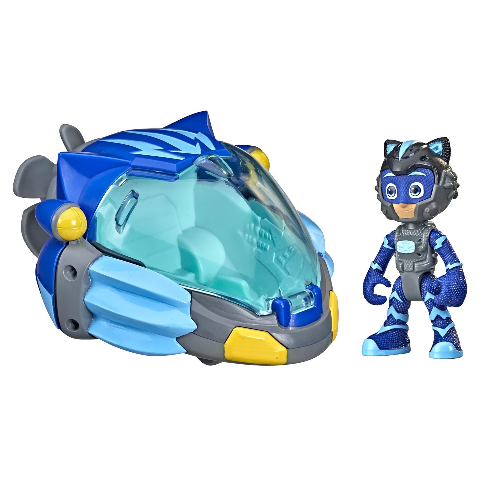 PJ Masks PJ Launching Submarine and Rovers Preschool Toy, Underwater-Themed Playset with 3 PJ Rovers and 3 Action Figures, Ages 3 and Up (Amazon Exclusive)