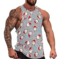 Men's Workout Tank Top Gym Muscle Tee Funny Dwarf Sleeveless Bodybuilding T Shirt Summer Casual Shirts