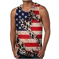 Mens Funny Tank Tops Sleeveless Summer T Shirts 3D Graphic Vest Round Neck Sport Gym Tanks Casual Workout T-Shirt