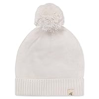 Baby Girls' Little 100% Organic Cotton Sweater Knit Winter Hat