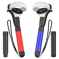 HUIUKE VR Game Handle Accessories for Quest 2 Controllers, Extension Grips for Playing Beat Saber Gorilla Tag Long Arms, VR Handle Attachments Compatible with Playing VR Games