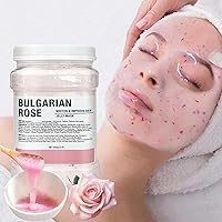 Jelly Mask for Facials Professional Natural Gel Face Masks,Hydrating Rubber Mask, 23 Fl Oz Jar Face Mask SkinCare(Bulgarian Rose) Whitening