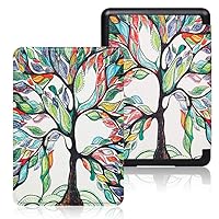 for Kindle Paperwhite 2021 Painted Premium Cover Kindle 11Th Gen Magnetic Hard Case Kindle Paperwhite 5 Signature Edition and Ereader Cover 6.8Inch, Fantasy Tree