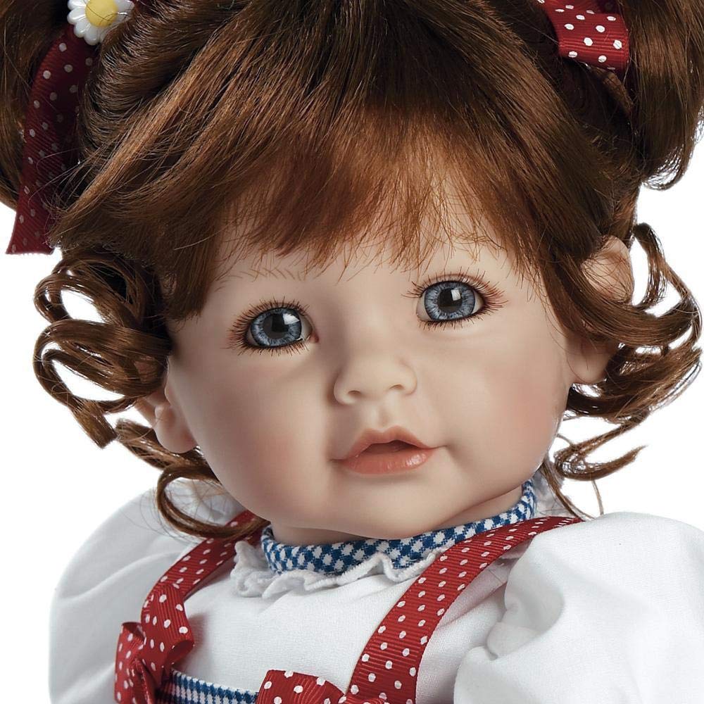 Adora Realistic Baby Doll Daisy Delight Toddler Doll - 20 inch, Soft CuddleMe Vinyl, Auburn Red Hair, Blue Eyes