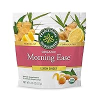 Traditional Medicinals Lozenges, Organic Morning Ease Lemon Ginger, Relieves Nausea & Morning Sickness Associated w/ Normal Pregnancy, 30 Individually Wrapped Lozenges