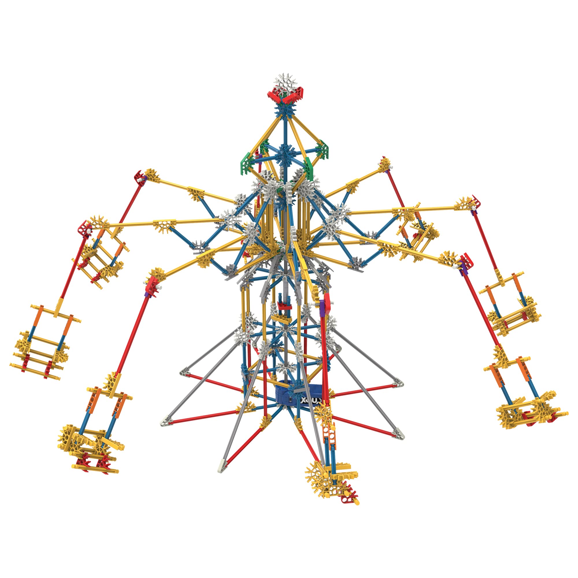 K'NEX Thrill Rides - 3-in-1 Classic Amusement Park Building Set, for 9 - 15 years, Includes 744 Construction Components, Instructions, Multicolor