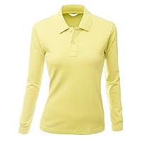 Women's Luxurious Solid Long Sleeves PK Polo Shirt